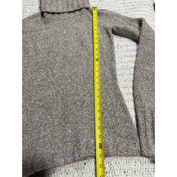 Athleta Cowl Neck Sweater Asymmetrical Womens Size Medium Tan 243338-01 66297 - Picture 4 of 10